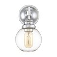 thumbnail image 2 of Trade Winds Chatham Glass Globe Wall Sconce in Chrome, 2 of 5
