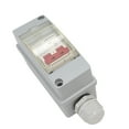 thumbnail image 1 of DC Circuit Breaker Box, MCB 2P DC 500V 32Amp Disconnect Switch, Waterproof Inline Fuse, Circuit Isolator for Solar PV System Boat Trolling Motor Marine, 1 of 7