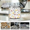 thumbnail image 6 of Yayeee Ashtray with Lid for Cigarette Smokeless Stainless Steel Home Ash Holder, White Triangles, 6 of 7