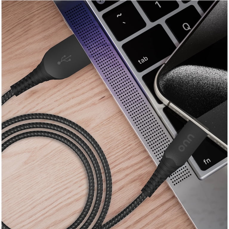 onn. 10ft USB to USB-C Braided Charging Cable photo 8