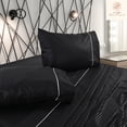 thumbnail image 5 of Juego de Sábanas Queen Size 2800 Hilos Extra Suave Premium Textura Rayada Soft Nature, 5 of 5