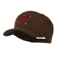 thumbnail image 2 of Christmas Noel with Stars Embroidered Cap - Brown OSFM, 2 of 5