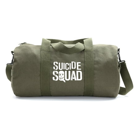 Grab A Smile Suicide Squad Sign Heavyweight Canvas Duffel