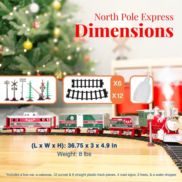 Lionel Trains North Pole Express Holiday Train Set for Indoors