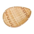 thumbnail image 2 of SLYNSHome Serving Tray Handwoven Bamboo Round Storage Basket, Natural Woven Fruit Bread Snack Holder for Kitchen Table Counter Farmhouse Home Decor, 2 of 6
