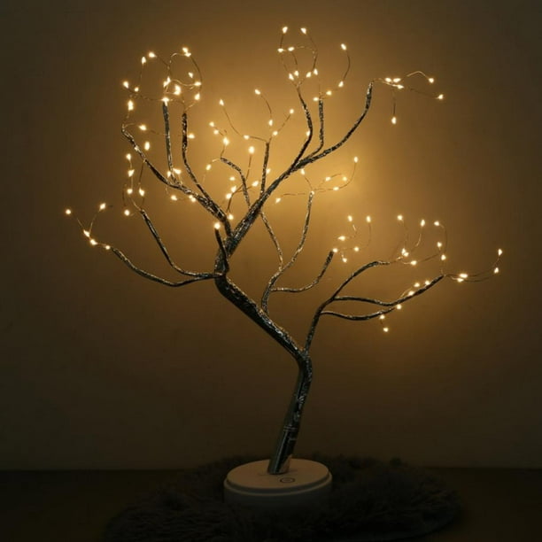Veilleuse LED branche d'arbre 108 perles lampe de table bricolage