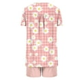 thumbnail image 4 of Simua Two Piece Summer Cooling Pajamas for Women, Women's Cute Printed Button Round Neck Short Sleeve Shirts with Shorts Loose Nightwear Pjs Set, Size S-XXXL, 4 of 6