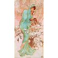 thumbnail image 2 of Hiver Poster Print by Alphonse Mucha, 2 of 2