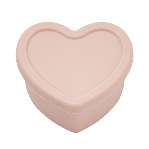 LOVEAT Heart Bowl 8.5 fl oz (250ml) – Patented Leak-Proof Baby Food Storage Container, Microwave Freezer and Oven Safe, BPA-Free for Weaning and Toddler Feeding (Blush Pink)