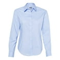 thumbnail image 1 of Van Heusen Womens Cotton/Poly Solid Point Collar Shirt, 2XL, Blue, 1 of 6