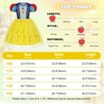 thumbnail image 3 of Benylion Snow Costumes White Princess Dress Up for Girls Dresses Birthday Party Cosplay Skirt for 5-6 Years, 3 of 7