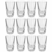 12 Pc Premium Glass Shot Glasses Fluted 1.7 Oz 50mL Party Shooters Bar Gift Set