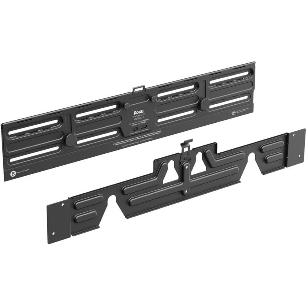 Roku Wall Mount Kit for 65-Inch Pro Series TV - Ultra-Slim with Minimalist, Flat Design - Hinged TV Mount and Kickstand for Easy Access to Cables