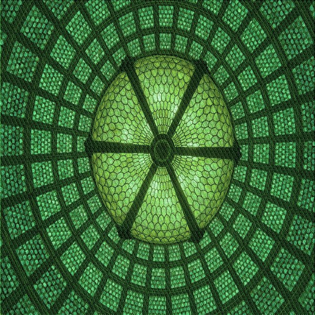 Ahgly Company Machine Washable Indoor Square Transitional Deep Emerald Green Area Rugs, 4' Square