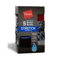 thumbnail image 5 of Hanes Boys' Cotton-Stretch Boxer Briefs, 5-Pack, Sizes S-XXL, 5 of 8
