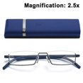 thumbnail image 1 of Clear Glasses Half Frame Reading Glasses For Men And Women Lightweight, 1 of 5