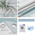 thumbnail image 2 of Coastal Beach Blackout Curtains for Bedroom, Summer Palm Tree Nautical Ocean Seaside Thermal Insulated Kitchen Drapes with Grommets, Light Blocking Window Treatment, 2 Panels 42" x 84", 2 of 7