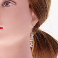 thumbnail image 2 of Pendientes colgantes Yashi de piedra preciosa cristal rosa, 2 of 4