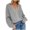 Grey, variant on Plus Size Women's V Neck Button Cardigan Knitted Sweater Jacket Soft Comfortable Lightweight Stylish Casual Long Sleeve Top