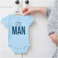 thumbnail image 5 of Little Man Cute Adorable Son Grandson Bodysuit Jumper Boys Infant Baby Brisco Brands 12M, 5 of 6