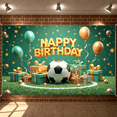 thumbnail image 2 of Decorative Design Banner Balloon Decoration Soccer Theme Gift Boxes Celebration Banner for Birthday Party Kids Event Indoor Decoration, 2 of 9