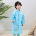 thumbnail image 2 of XASZHN Imperméable à Capuche Transparent Motif Dessin Animé Bleu Clair_002 m, 2 of 4