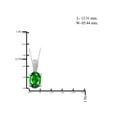 thumbnail image 5 of JewelersClub Silver Necklaces for Women –Silver Necklace for Women .925 Sterling Silver – Chrome Diopside Necklace Centerpiece, White Diamond Accents – Hypoallergenic Pendant, 5 of 5