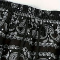 thumbnail image 3 of Men's Paisley Shorts Boho Print Elastic Waist Casual Vacation Gym Beach Bandana Shorts Mens Shorts Cargo Mens Shorts Elastic Waistband with Pockets, 3 of 6
