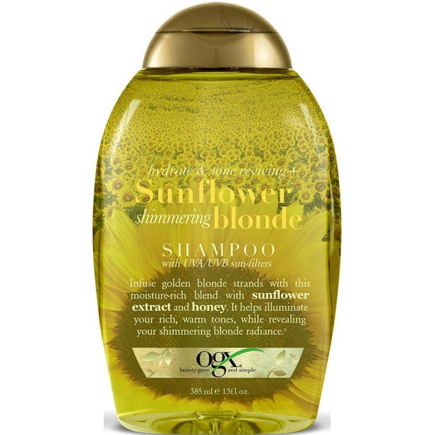 Ogx Hydrate Color Reviving Sunflower Shimmering Blonde Shampoo 13 Oz Pack Of 2 Walmart Com Walmart Com