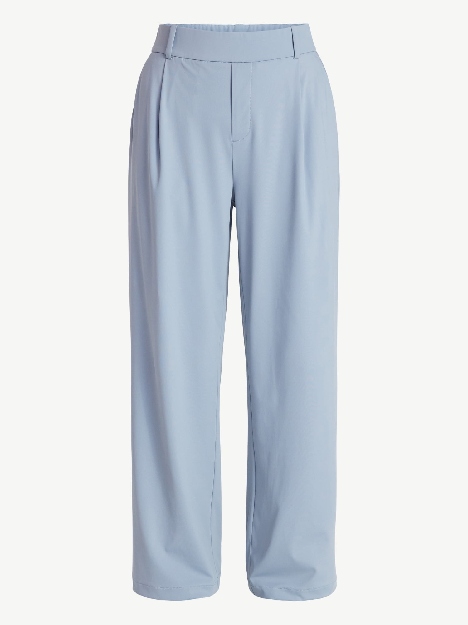 Avia Women's and Women's Plus Pleated Interlock Pants, 29.5