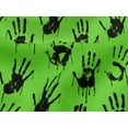 thumbnail image 4 of oneOone Viscose Jersey Light Green Fabric Handprint Skull Sewing Material Print Fabric By The Yard 60 Inch Wide, 4 of 5