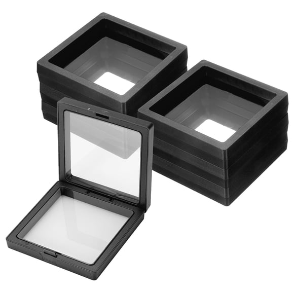 Uxcell 20 Pcs Caja de Almacenamiento para Uñas Postizas, Caja de Exhibición para Uñas, Organizador para Arte de Uñas, Regalos de Joyería, Suministros de Almacenamiento para el Hogar, Negro