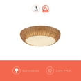 thumbnail image 3 of Alora Lighting FM511014RA Merida 2 Light 15" Wide Flush Mount Bowl Ceiling Fixture -, 3 of 7