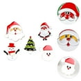 thumbnail image 6 of Gymnture christmas 5Pcs Christmas Brooch DIY Santa & Snowman Lapel Pins (Assorted Colors), 6 of 10