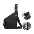 thumbnail image 5 of JeashCHAT Anti Theft Travel Bag Slim Sling Bag Crossbody Travel Bag with Adjustable Strap Crossbody Chest Bag for Casual Travel Hiking, Gifts for Women Men, Black, 5 of 5