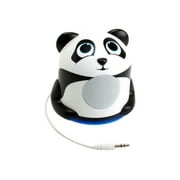 GOgroove Portable Panda Speaker Night Light with Enhanced Bass Woofer , USB Cable & 3.5mm AUX Cable Perfect for Nap time , Bedtime & More