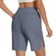 thumbnail image 3 of WILLBEST Pantalones Capri Casuales para Mujer, de Verano, Elásticos, Hasta La Rodilla, para Entrenamiento, Yoga, Informales, con Cintura Elástica, con Bolsillos, 166 Chica, 3 of 4