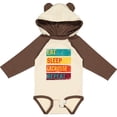 thumbnail image 3 of Inktastic Lacrosse Player Eat Sleep Lacrosse Repeat Boys or Girls Long Sleeve Baby Bodysuit, 3 of 5