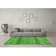 thumbnail image 3 of Ahgly Company Machine Washable Indoor Rectangle Abstract Green Modern Area Rugs, 4' x 6', 3 of 4
