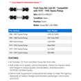 thumbnail image 2 of Front Sway Bar Link Kit - Compatible with 1979 - 1995 Toyota Pickup 1980 1981 1982 1983 1984 1985 1986 1987 1988 1989 1990 1991 1992 1993 1994, 2 of 2