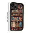 thumbnail image 2 of Slim Bookshelf Design TPU Phone For Book Lovers With Shockproof And Fashionable Cover Style, 2 of 2