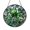 Acrylic 3.5 Inch, variant on Clover Leaf Botanical Stained Glass Suncatcher Window Hanging Decor, Green Clover Pattern Stained Glass Style Round Panel, Nature Inspired Window Art Ornament Decorative Home Window Decor