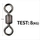 thumbnail image 4 of Conector Giratorio de Pesca, Giratorio de Anillo Sólido para Gancho Kana de Seguridad, Adecuado para Accesorios de Pesca A, 4 of 8