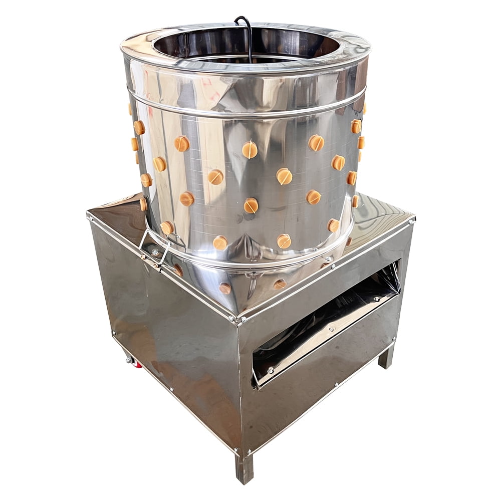 Intbuying Electric Chicken Plucker Machine Poultry De Feather Remover Feather Removal Picking Machine 110v 2200w Silver