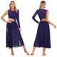 thumbnail image 3 of Vestidos de leotardo de patinaje y gimnasia para mujer, tutú, Ropa de baile de Ballet, malla transparente con abertura lateral, traje de actuación de danza lírica moderna, 3 of 5