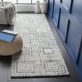 thumbnail image 2 of SAFAVIEH Marquee Vaughn Geometric Runner Rug, Ivory/Blue, 2'6" x 8', 2 of 8