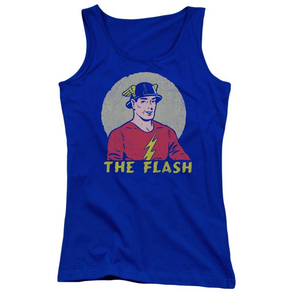 Dc Flash - Faded Circle - Juniors Tank Top - Small