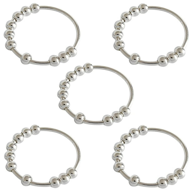 Anillos para mujer, regalos para mujer, espiral, cuentas giratorias, cuentas para la ansiedad, ideal para anillos de cuentas femeninos.