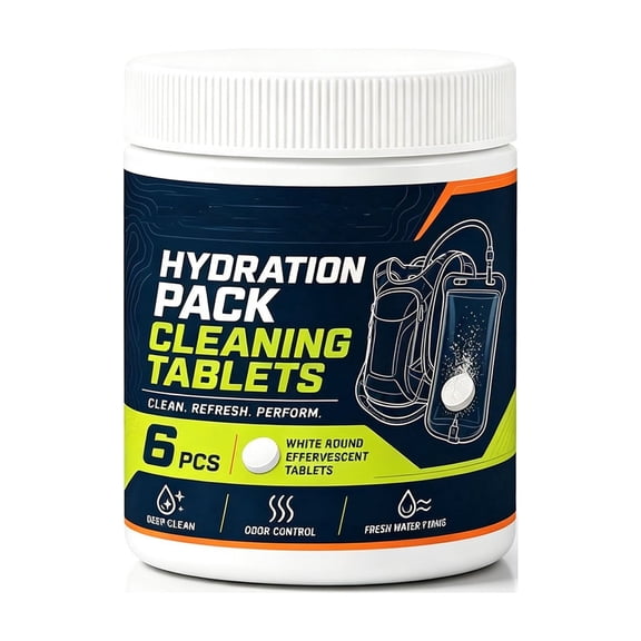 Hydration Bladder Cleaning Tablets for Water Reservoir 6 Count
