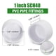 thumbnail image 2 of Tapones de PVC para tubos Zernmiarder, muebles SCH40, blancos, 1 pulgada, 24 unidades, 2 of 8